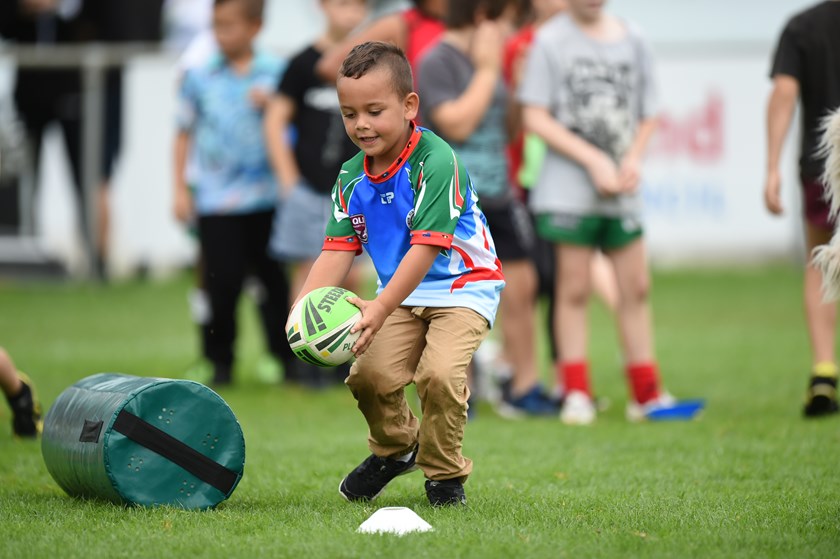 As well as cultural demonstrations; there was also a kids clinic and other activities held at Ron Stark Oval. Photos: Scott Davis / QRL Media