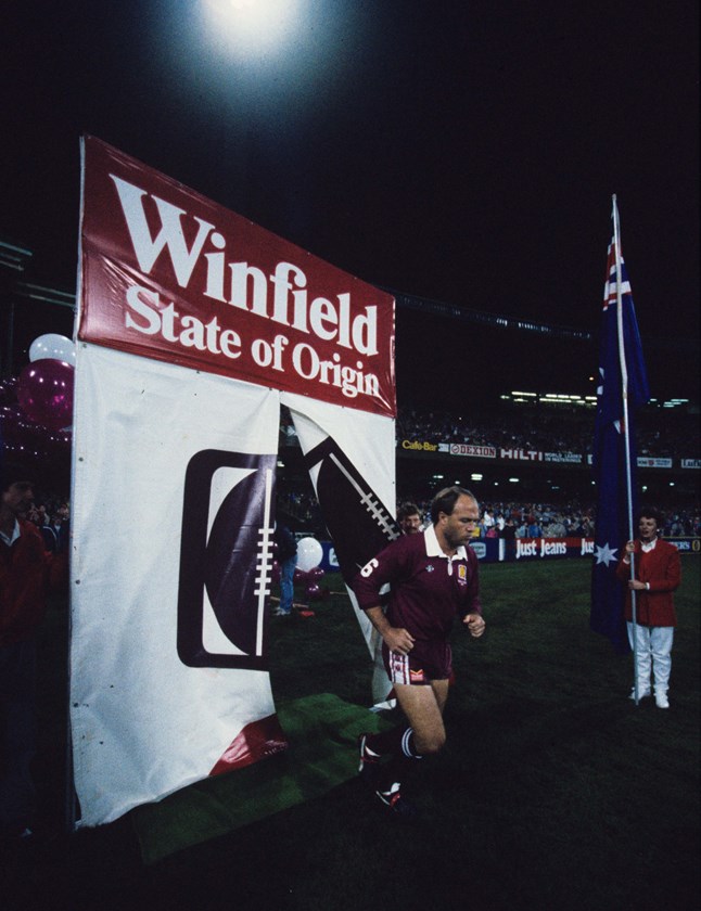 One of my many run outs. This one in 1987. Photo: NRL Images