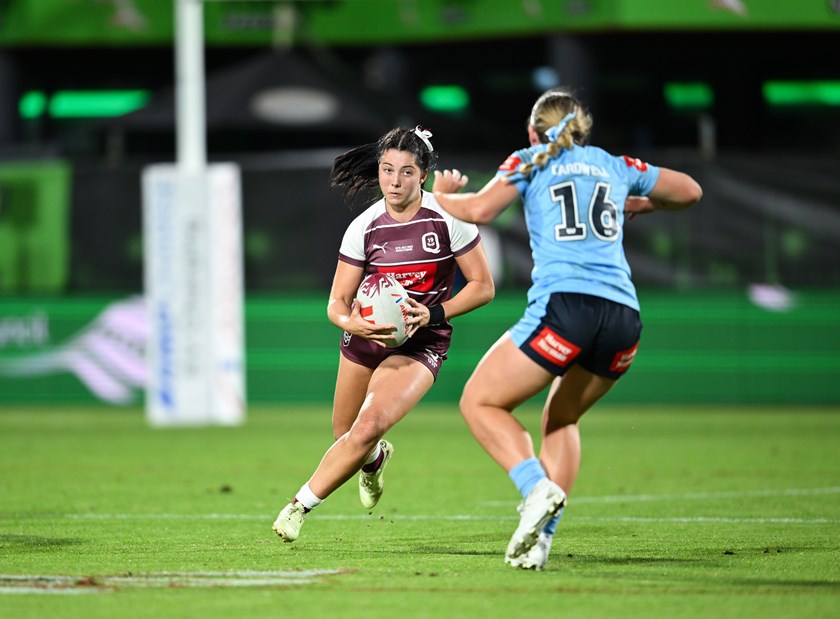 Peacock playing for the Queensland Under 19 side in 2023. Photo: NRL Imagery
