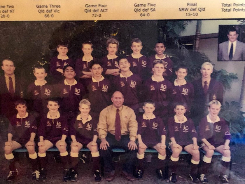 The Queensland Under 12 rugby league side featuring Lynn.