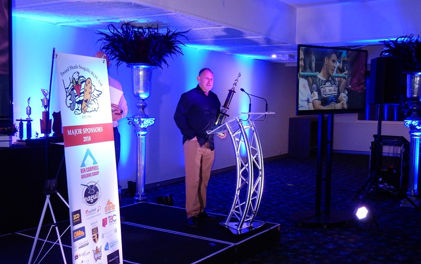 Long-time rugby league servant Darren Lingard won the Supporter of the Year award. Photo: Supplied