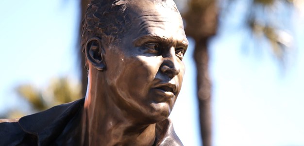 Langer immortalised in bronze with statue at Suncorp