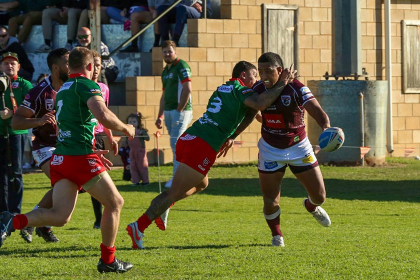Sami Sauiluma in action for the Bears in Chinchilla. Photo: Jorja Brinums / QRL