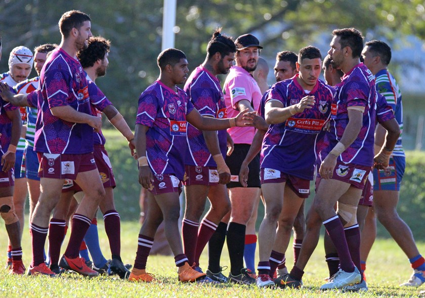 Games between Yarrabah and Innisfail always produce exciting footy for supporters and spectators. Photo: Maria Girgenti