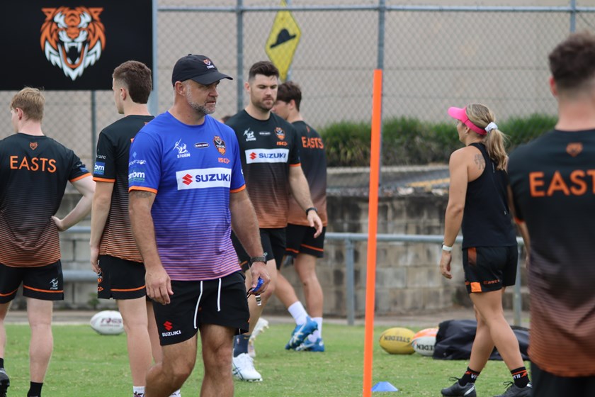 Church watches on at an all-club training day for the Brisbane Tigers. Photo: Brisbane Tigers/QRL