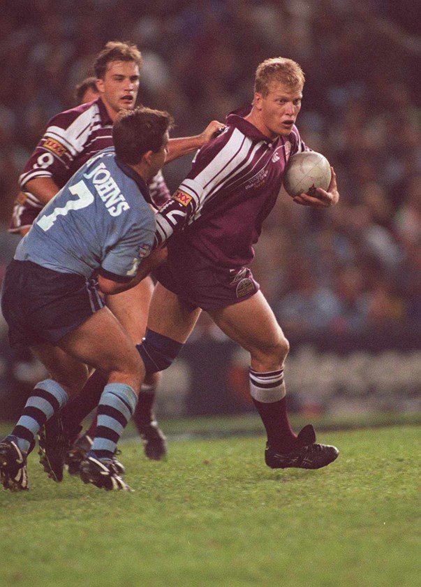 Larson in action. Photo: NRL Images