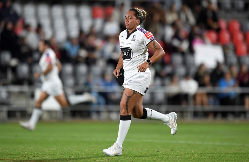 QRL officiating coordinator Rochelle Tamarua refereeing the 2023 Women's State of Origin Under 19s match. Photo: Scott Davis/NRL
