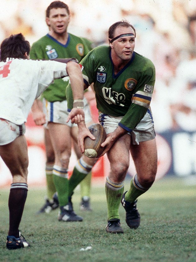 Gary Coyne in action for the Raiders. 