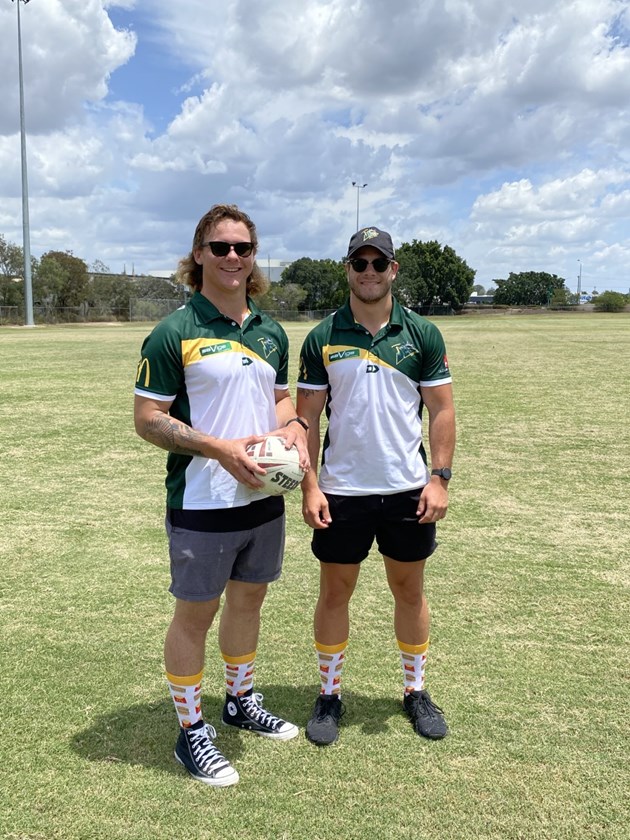 Blake and Tyler are looking forward to the opportunity ahead. Photo: Ipswich Jets Media