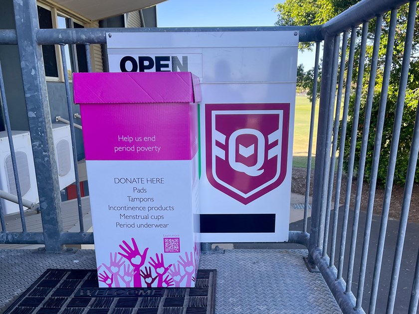 The collection box at the Bundaberg office. Photo: Bryce Holdsworth/QRL