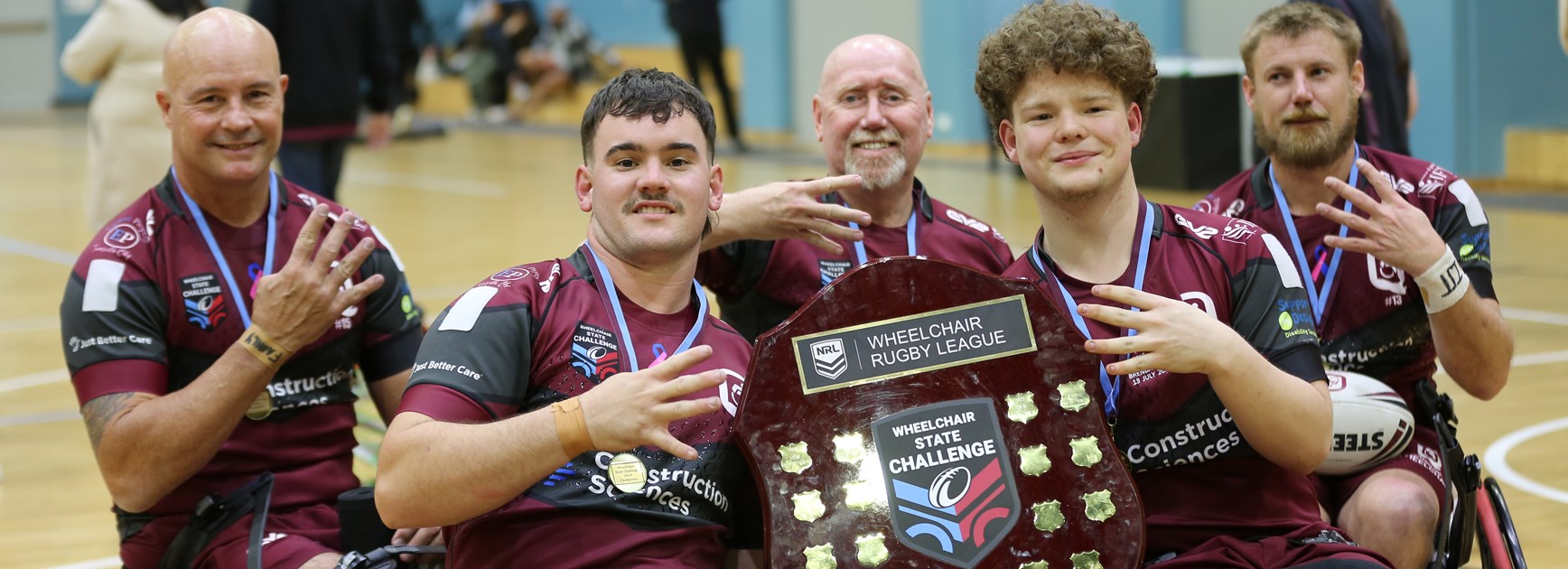 L-R: Pete Arbuckle, Bayley McKenna, Jeff Wright, Tyson Barry and Zac Schumacher. Photo: Rikki-Lee Arnold/QRL