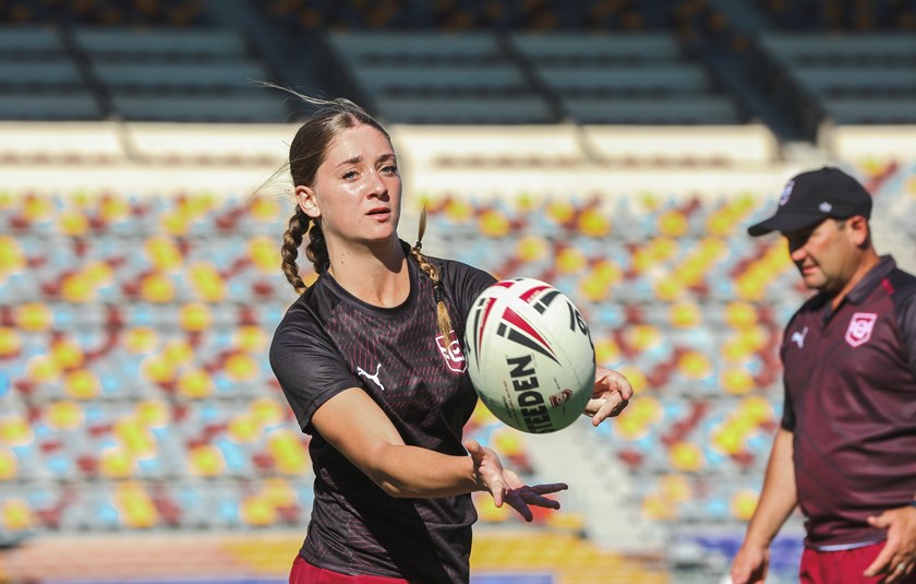 Torah training with the City squad in camp. Photo: Jorja Brinums/QRL