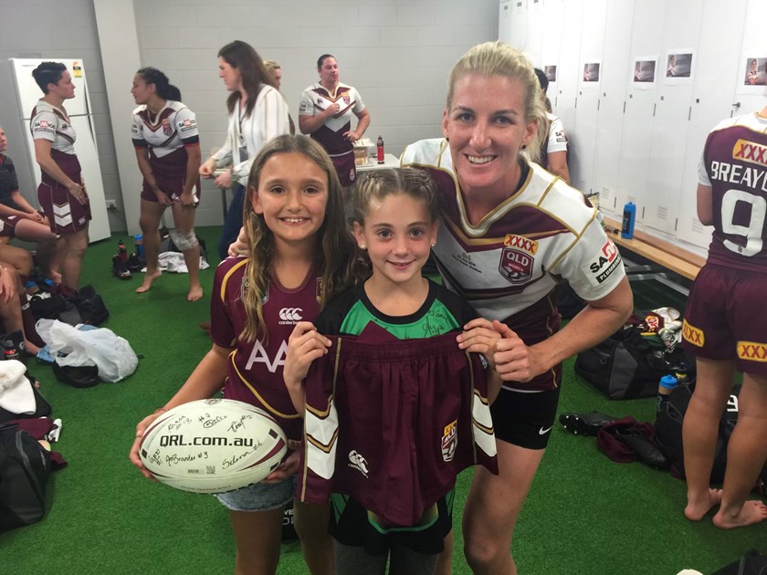 Torah (middle) with Ali Brigginshaw. Photo: Supplied