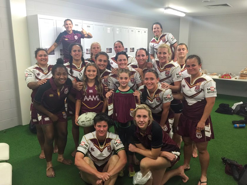 Torah with the Maroons in 2016. Photo: Supplied