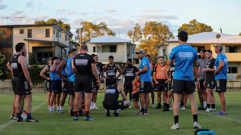 Dave Elliott at Norths training. Photos: Norths Devils/QRL