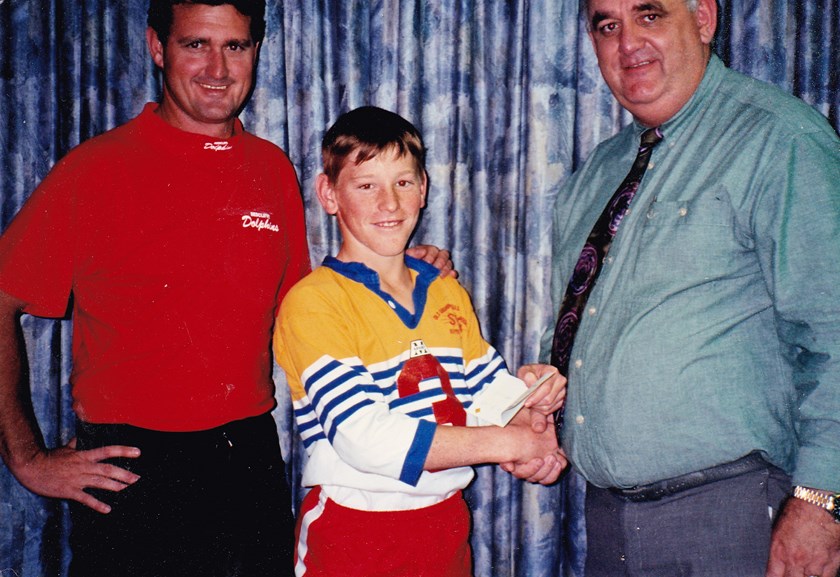 Me as a boy. Photo: Redcliffe Dolphins