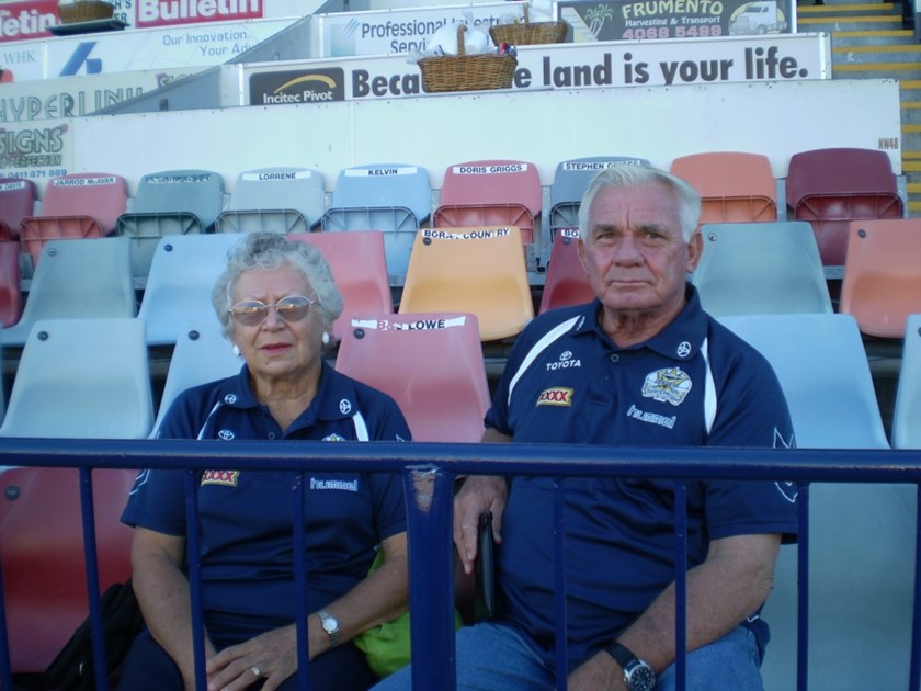 Midge Jackson with her late husband Dan. Photo: Supplied by Steve Ricketts