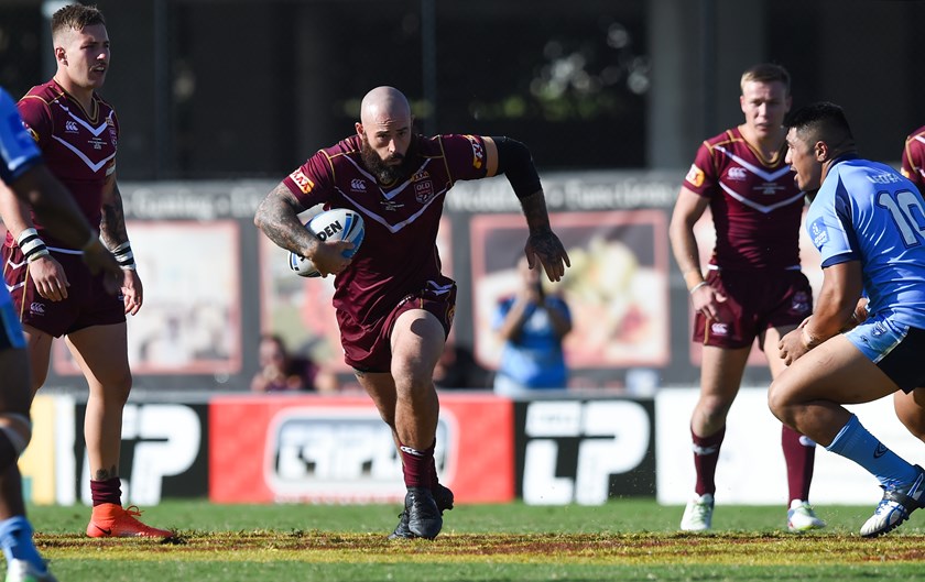 Nat Neale in action for the XXXX Queensland Residents in 2017. Photo: NRL Images