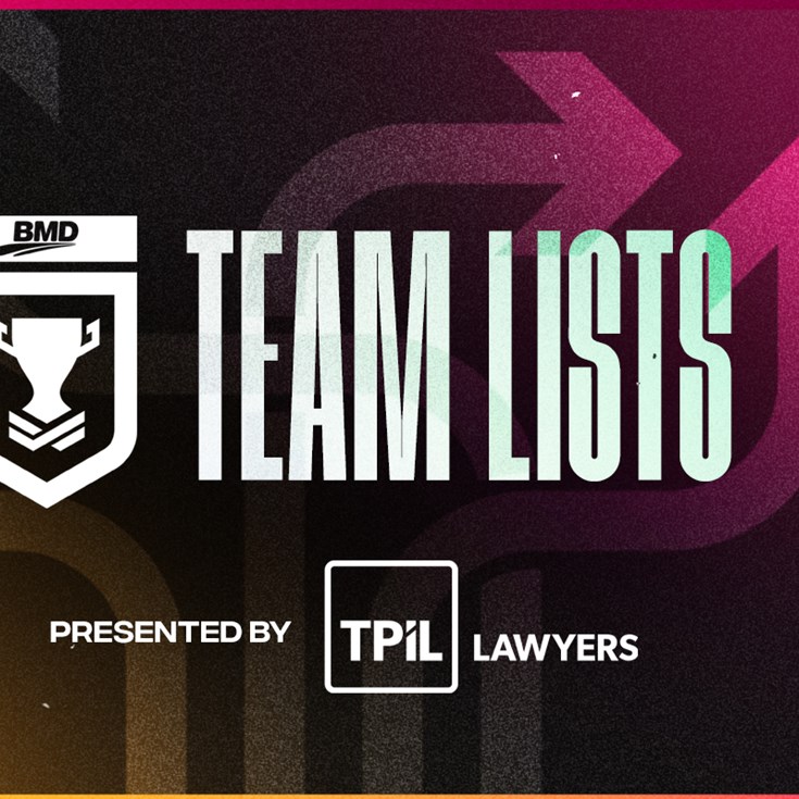 Round 2 BMD Premiership team lists