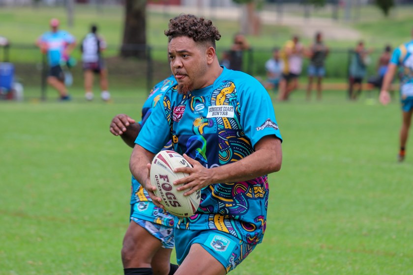 The Sunshine Coast Bunyas in action. Photo: Cameron Stallard / QRL