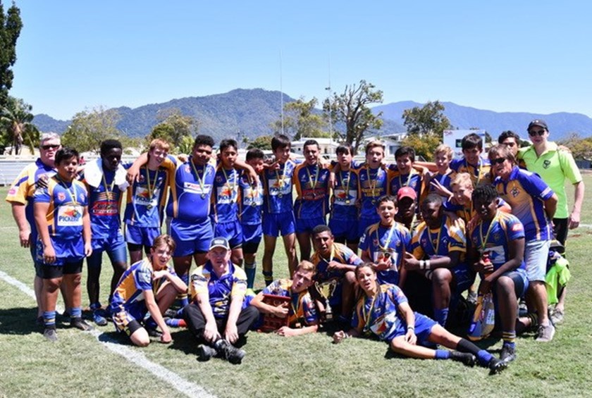 The premiership winning Under 14 Kangaroos team. Photo: Arama & Rosina Samuel 
