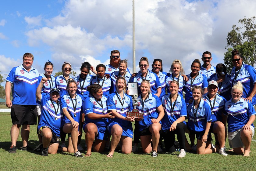 Toowoomba women's claimed their second consecutive 47th Battalion title. Photo: Amanda Pearce/QRL