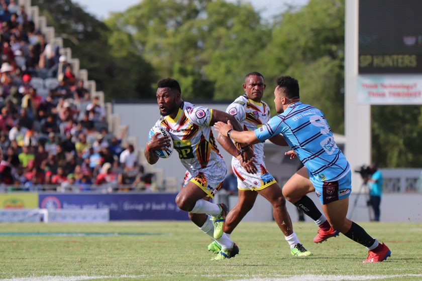 Recruit Casey Dickson in action. Photo: PNG Hunters Media