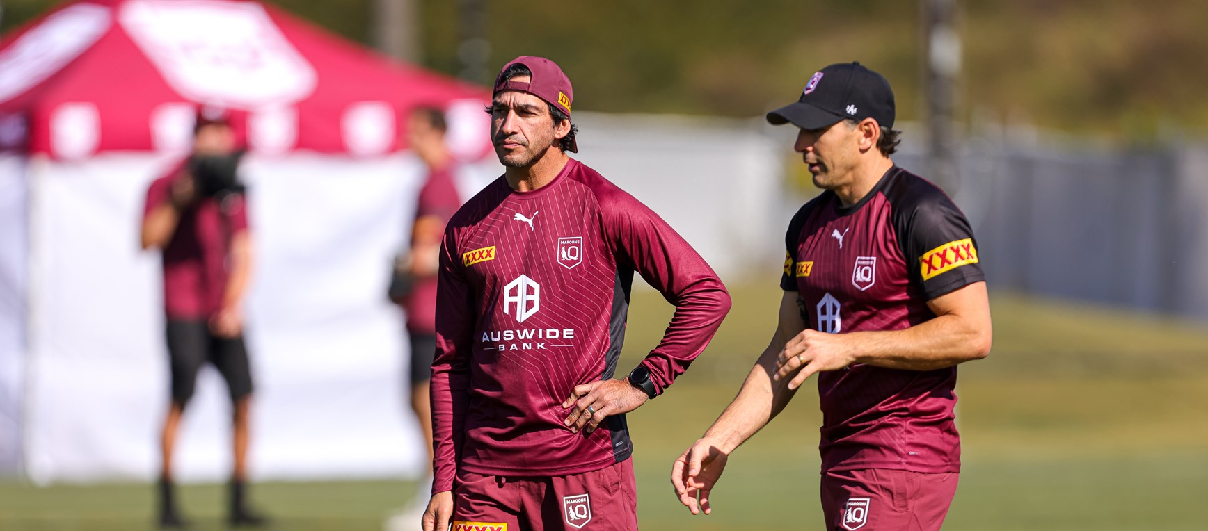 In pictures: Working hard and having fun at Maroons training