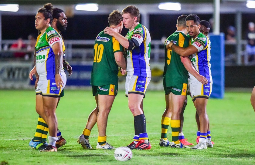 Jaymon Moore after playing Cairns in the 2022 Foley Shield. Photo: Scott Radford-Chisholm/QRL