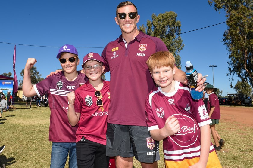 Kurt Capewell in Charleville last year for Queensland Fan Day.