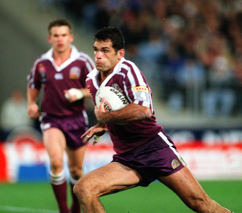 Chris McKenna in action for the Queensland Maroons. Photo: QRL