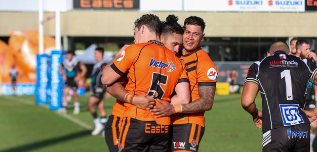 Fiery clash between Magpies and Tigers ends in a draw