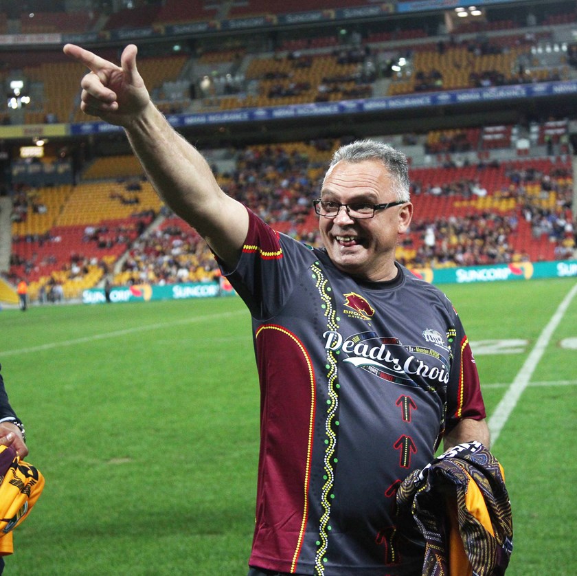 Tony Currie at the Brisbane Broncos game. Photo: NRL Images