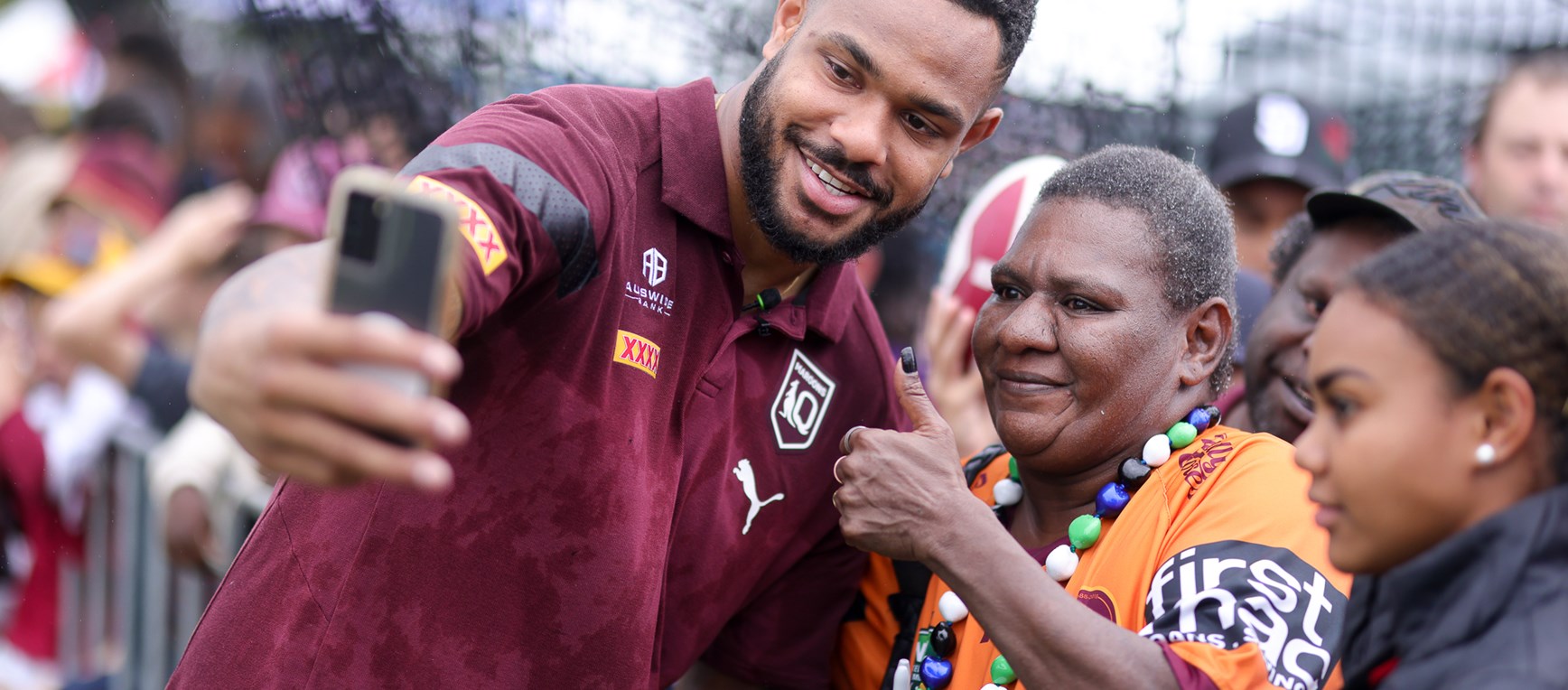 In pictures: Plenty of smiles at Maroons fan day