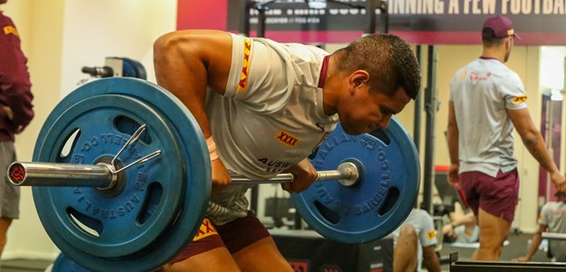 In pictures: Maroons hit the gym in the bubble