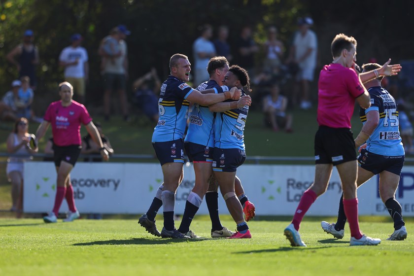 Devils celebrate. Photo: Mitch Townsend/QRL
