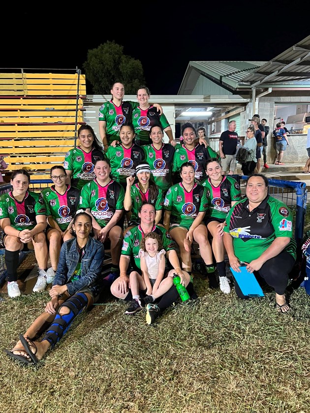 The Emerald Tigers women's team. Photo: Emerald Tigers RLFC Facebook