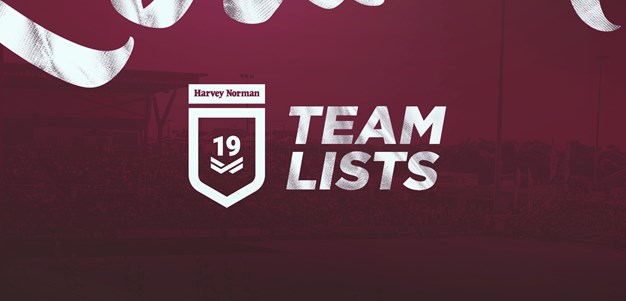 Round 3 Harvey Norman Under 19 team lists
