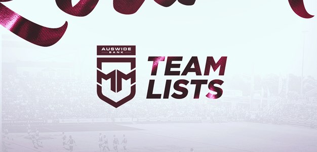 Round 4 Auswide Bank Mal Meninga Cup team lists