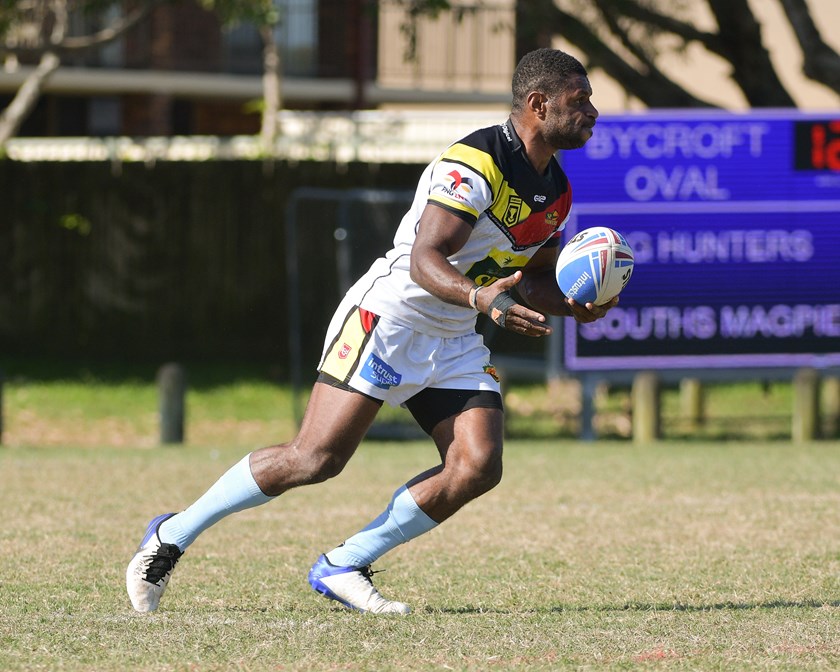 Terry Wapi was strong for the PNG Hunters. Photo: KPM Sports Images
