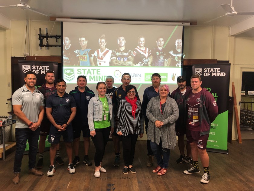 Players, facilitators and participants at the NRL State of Mind Education education session held recently in the Burdekin region