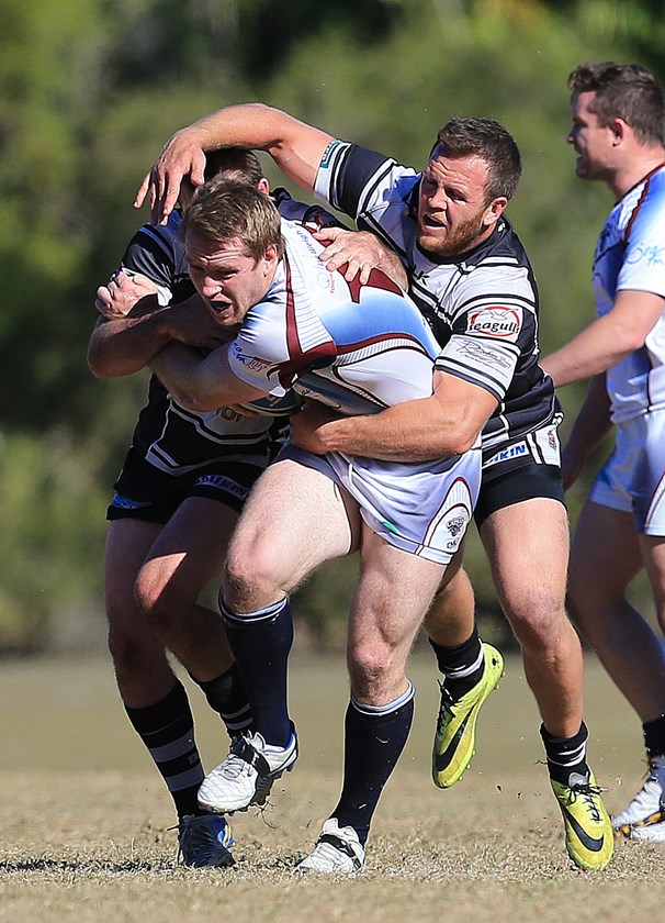 Guy Williams in action for the Capras in 2014. Photo: QRL Media