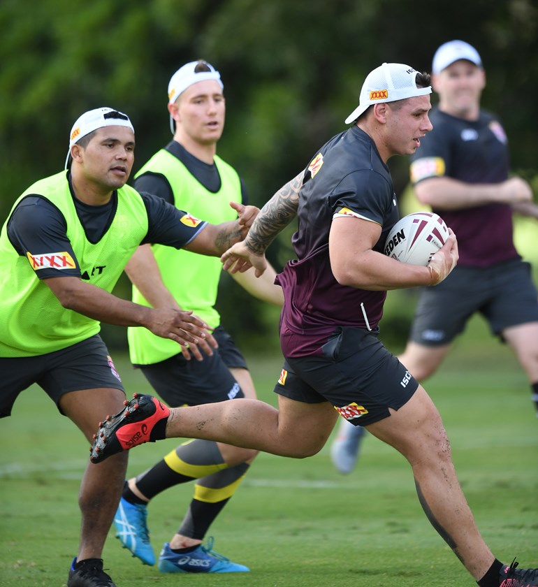 Jesse Dee during training this week. Photo: NRL Images