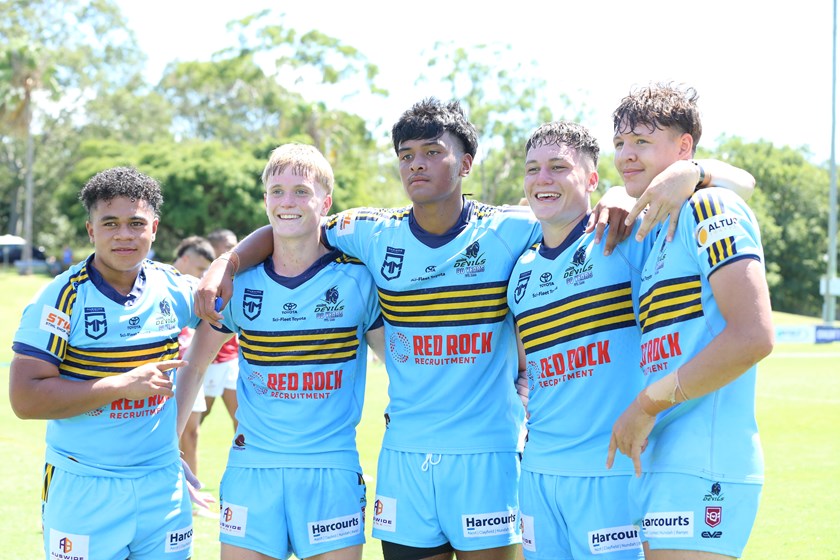 Norths Devils Auswide Bank Mal Meninga Cup players. Photo: Rikki-Lee Arnold/QRL