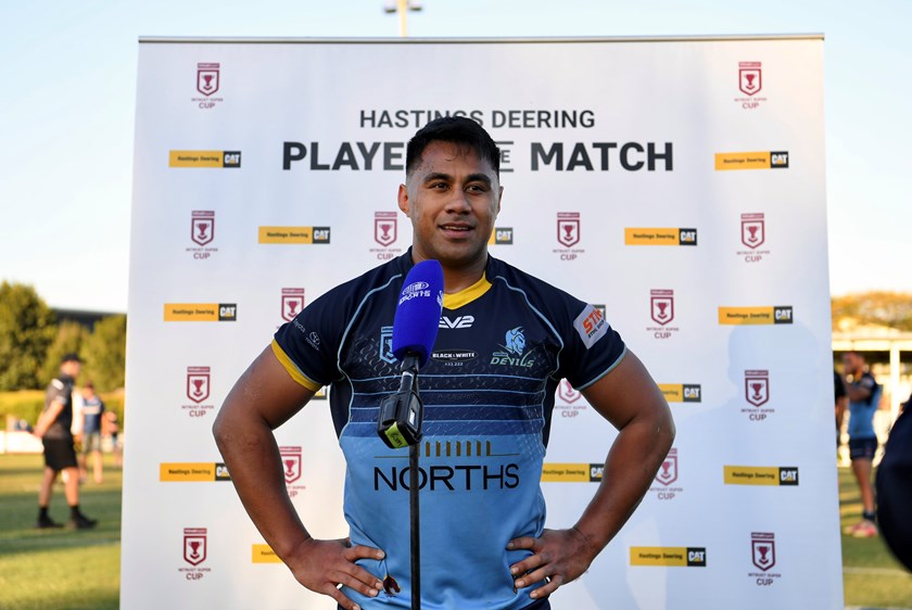 Michael Molo was a consistent player for Norths Devils in 2021. Photo: Vanessa Hafner / QRL