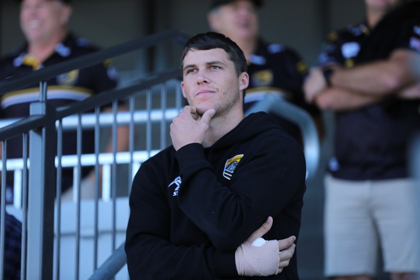 Corey Herdegen watching the Colts. Photo: Rikki-Lee Arnold/QRL