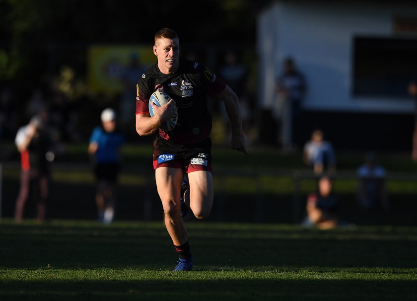 Dan Russell in action for the Mackay Cutters.