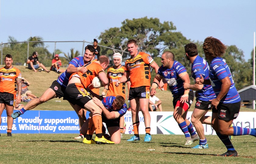 Wests and Moranbah battle it out last season in the Mackay and District Rugby League competition