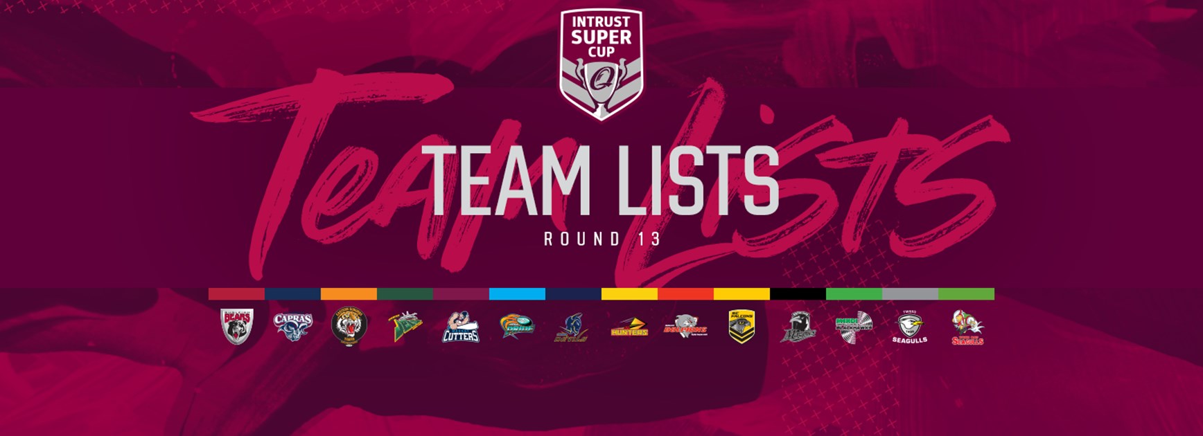 Intrust Super Cup Round 13 team lists