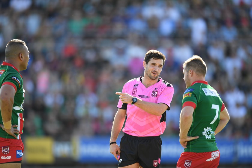 Nick Pelgrave has been refereeing for 16 years. Photo: Nathan Hopkins/QRL
